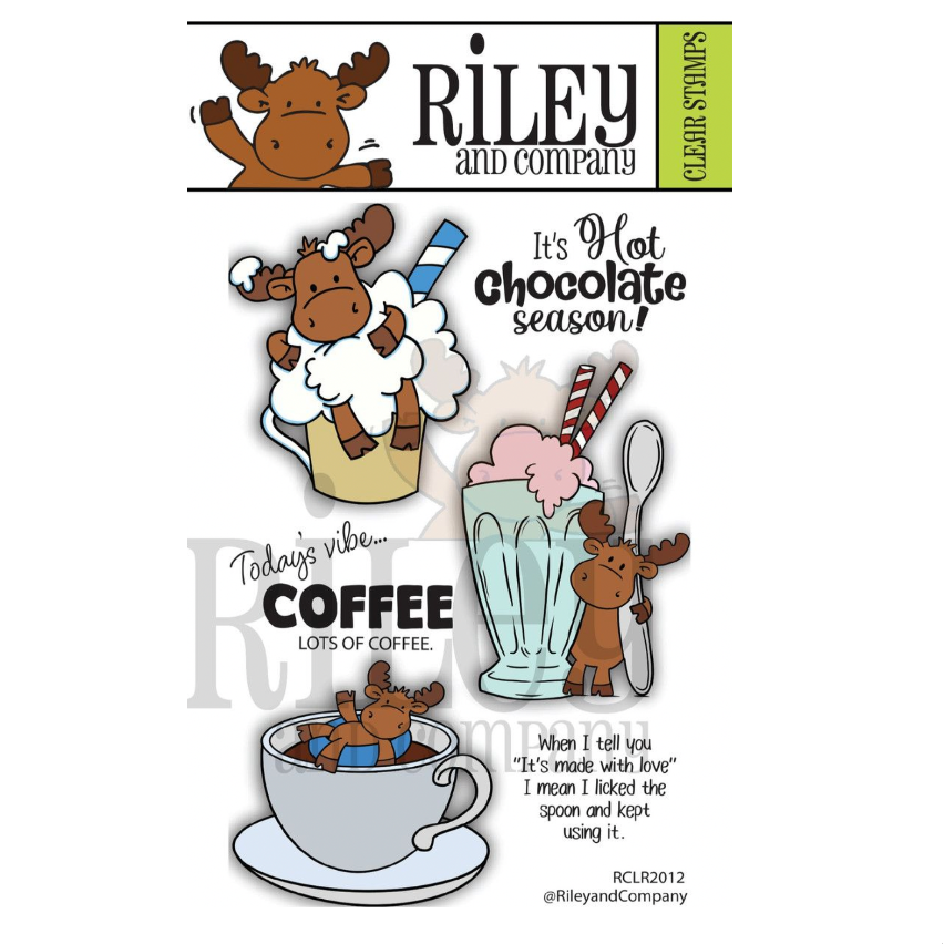 Riley and Company Riley Cocoa, Coffee and Sundae Clear Stamp and Die Set image 3