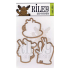 Riley and Company Riley Cocoa, Coffee and Sundae Clear Stamp and Die Set image 4