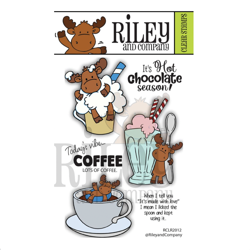 Riley and Company Riley Cocoa, Coffee and Sundae Clear Stamps rclr2012
