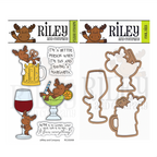 Riley and Company Riley Cool Cocktails Clear Stamp and Die Set