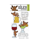 Riley and Company Riley Cool Cocktails Clear Stamp and Die Set image 1