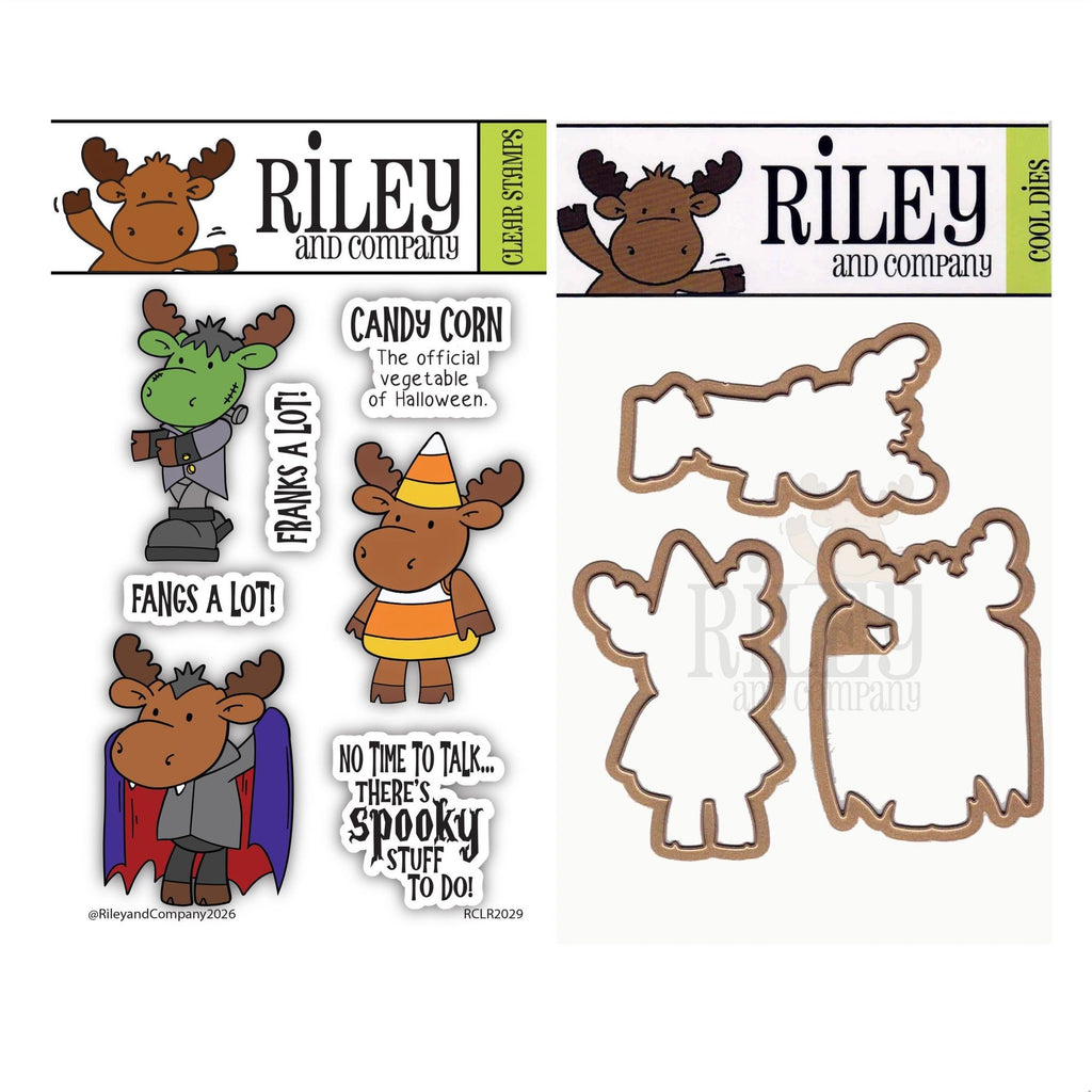 Riley and Company Riley Halloween 1 Clear Stamp and Die Set