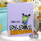 Riley and Company Riley Halloween 1 Clear Stamp and Die Set franks a lot halloween card