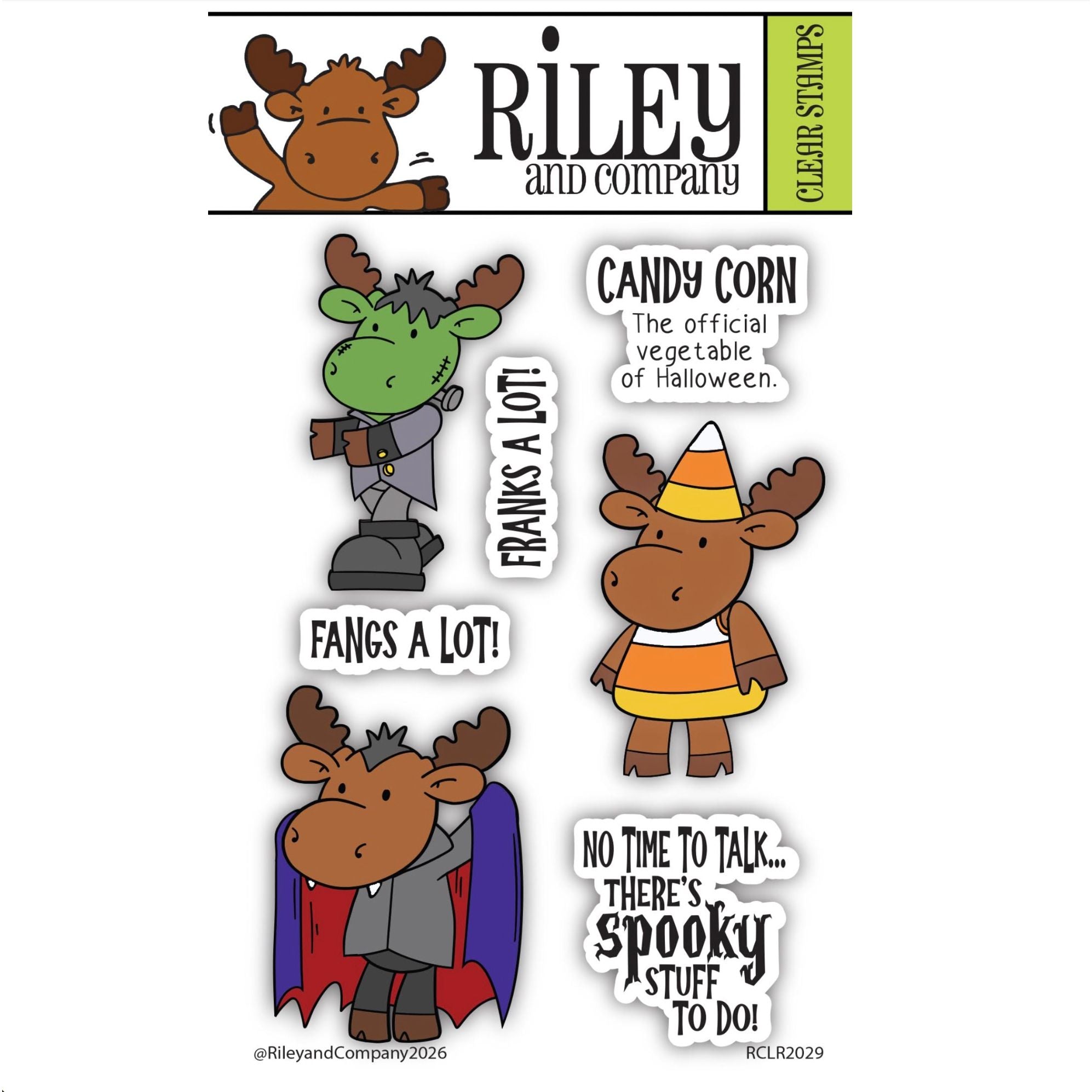 Riley and Company Riley Halloween 1 Clear Stamp and Die Set product image 1