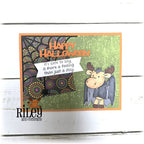 Riley and Company Riley Halloween 1 Clear Stamps rclr2029 happy halloween card