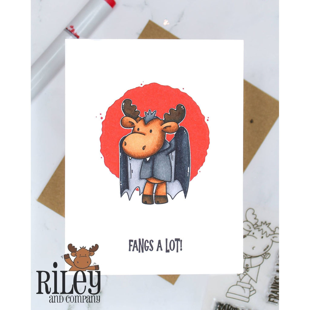 Riley and Company Riley Halloween 1 Dies rd2029 fangs a lot halloween card