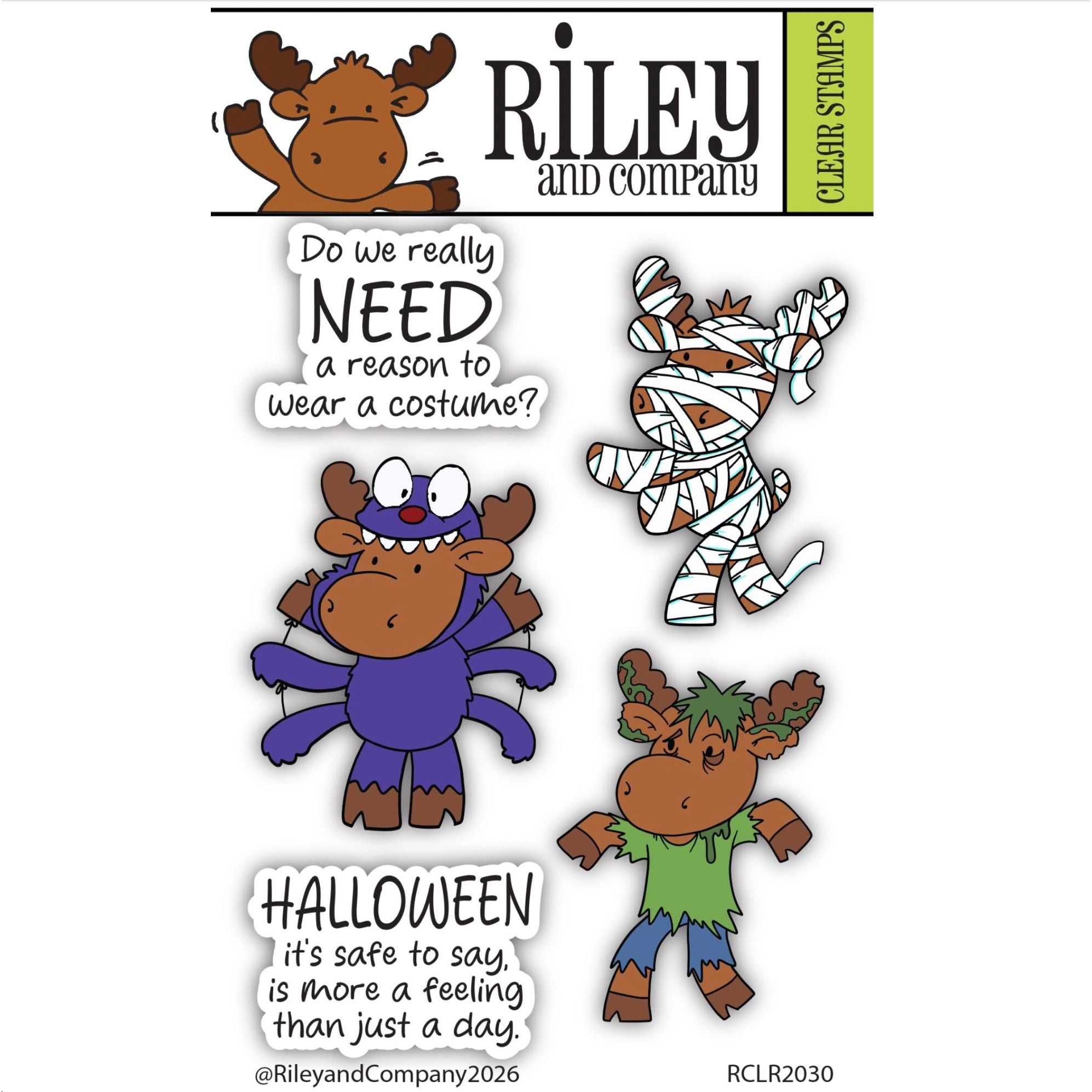 Riley and Company Riley Halloween 2 Clear Stamp and Die Set product image 1