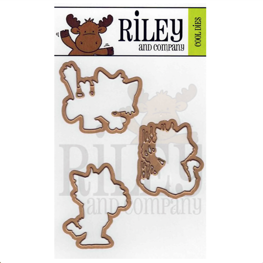 Riley and Company Stressed Out Hank Clear Stamp and Die Set image 2