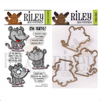 Riley and Company The Rat Pack Clear Stamp and Die Set