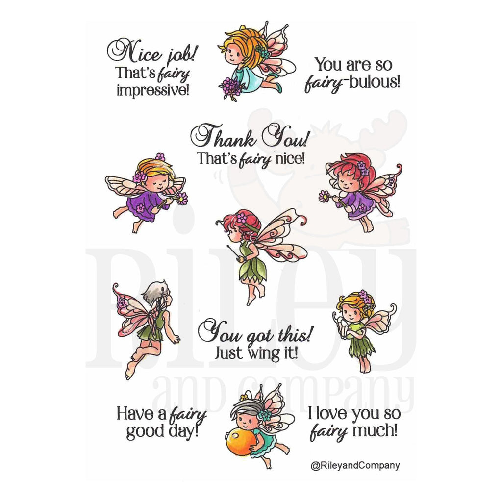 Riley and Company Tiny Fairies Clear Stamps ml2449