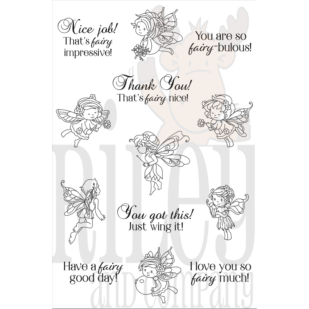 Riley and Company Tiny Fairies Clear Stamps ml2449 fairies