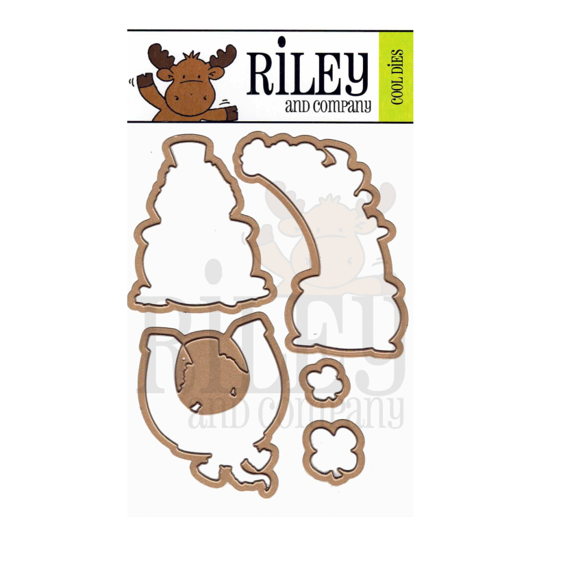 Riley and Company Woody and Hazel Jean Good Luck Clear Stamp and Die Set image 2