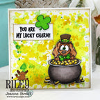 Riley and Company Woody and Hazel Jean Good Luck Dies rd2007 splatter background