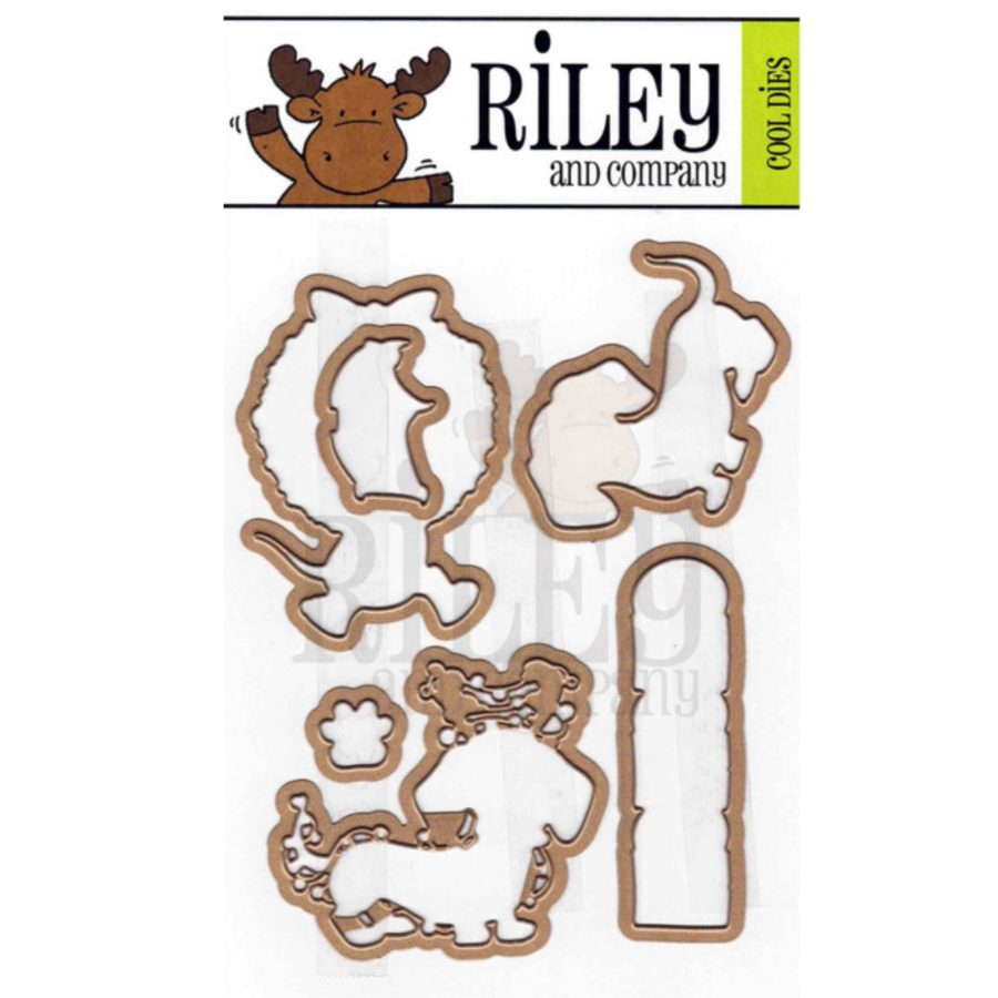 Riley and Company Woody and Hazel Jean Ho Ho Ho Clear Stamp and Die Set image 2