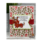 Riley and Company Woody and Hazel Jean Ho Ho Ho Clear Stamps rlcr2001 gingerbread