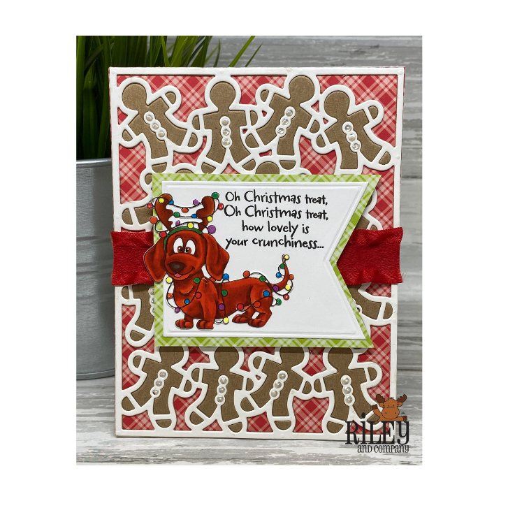 Riley and Company Woody and Hazel Jean Ho Ho Ho Dies rd2001 gingerbread