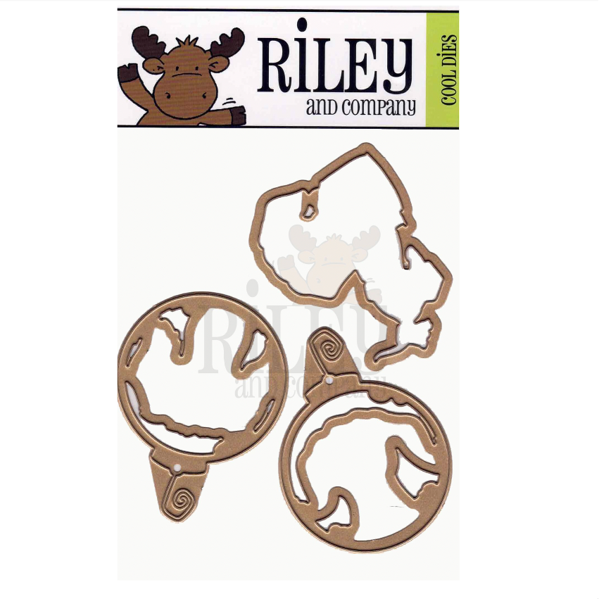 Riley and Company Woody and Hazel Ornaments Clear Stamp and Die Set product image 2