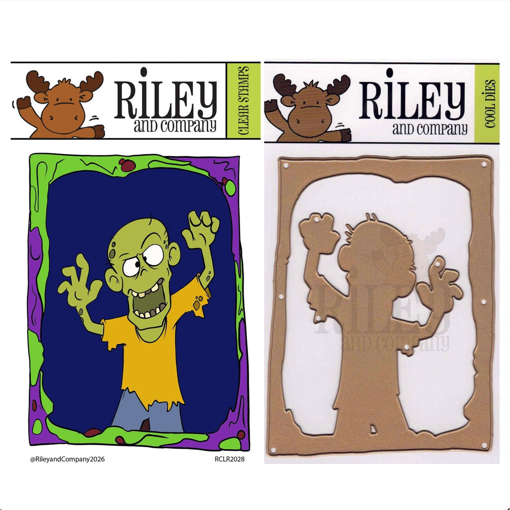 Riley and Company Zombie 1 Clear Stamp and Die Set