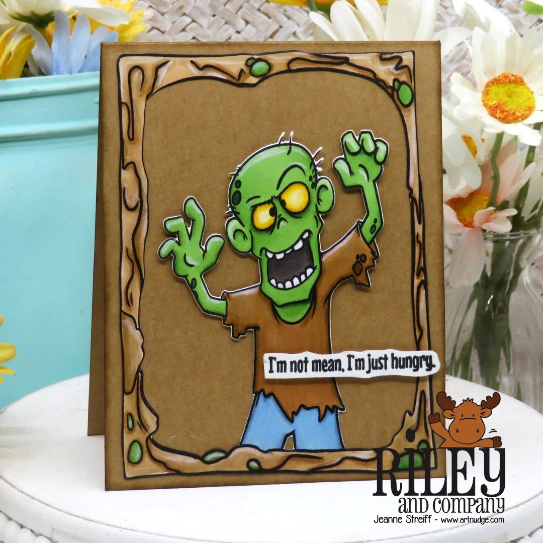 Riley and Company Zombie 1 Die rd2028 i'm hungry card