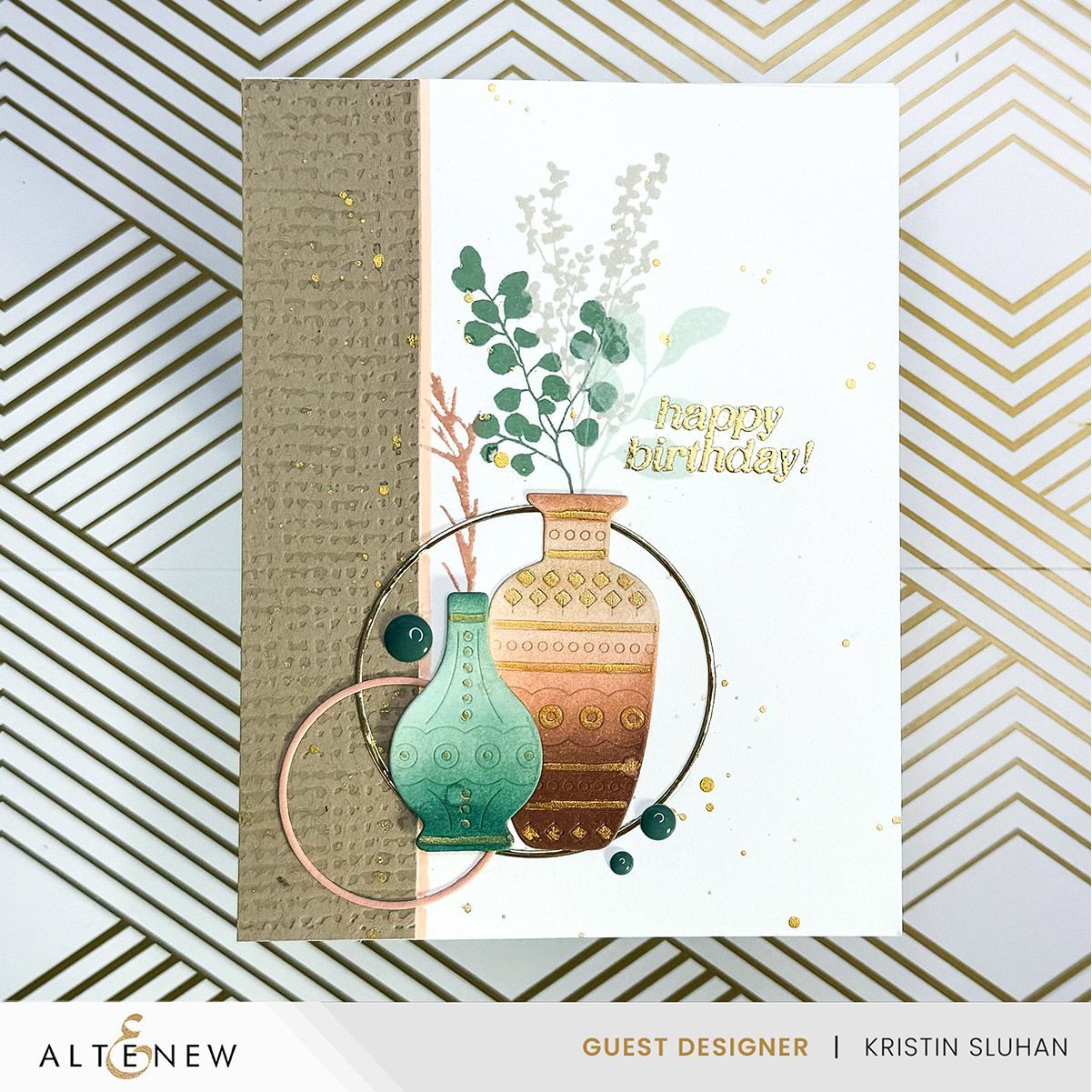 Altenew Sweet Dreams Enamel Dots alt8843 happy birthday