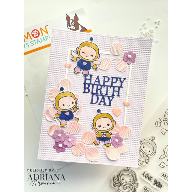 Simon Says Stamps and Dies Robo Buddies set1143rb Heart to Heart