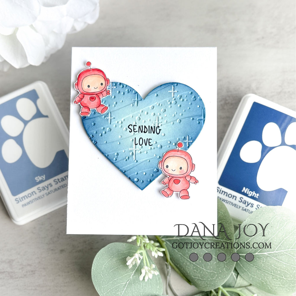 Simon Says Clear Stamps Robo Buddies 3302ssc Heart to Heart