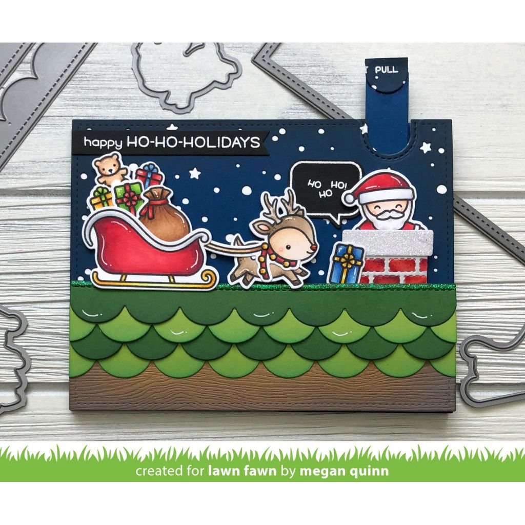 Lawn Fawn Ho-Ho-Holidays Clear Stamps lf2029 Happy