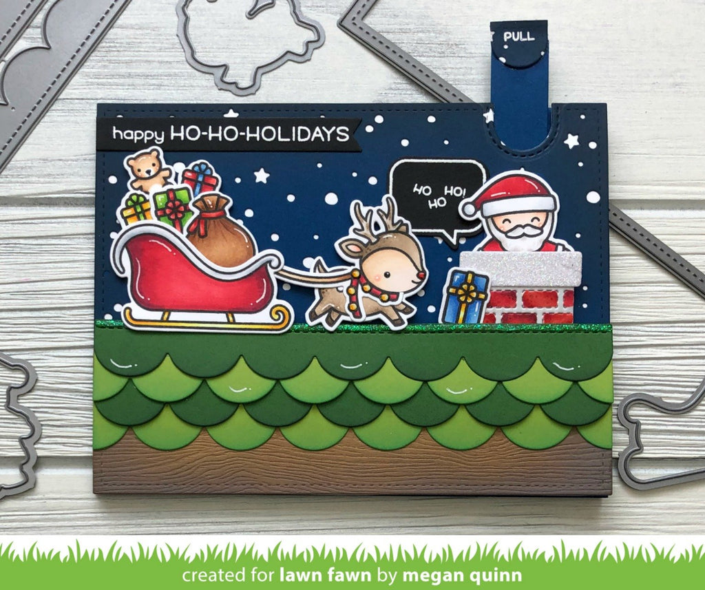 Lawn Fawn Ho-Ho-Holidays Clear Stamps lf2029 Happy