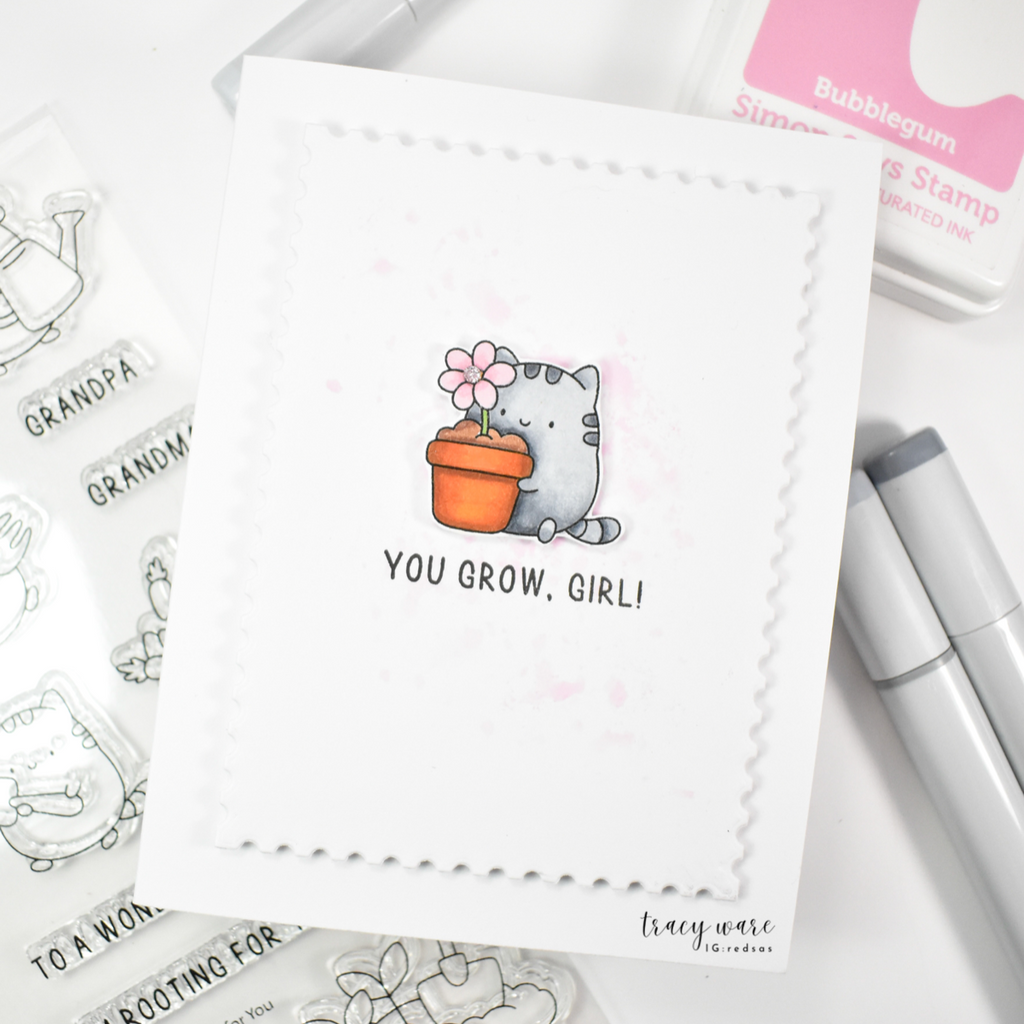 Simon Says Stamp Rooting for You Wafer Dies 1326sdc Happy Camper You Grow Girl Card | color-code:ALT05
