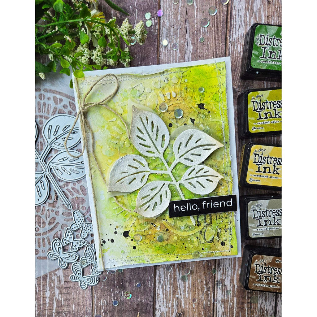 Simon Says Stamp Rose Branch Wafer Dies 1316md Friend Like You Friend Card