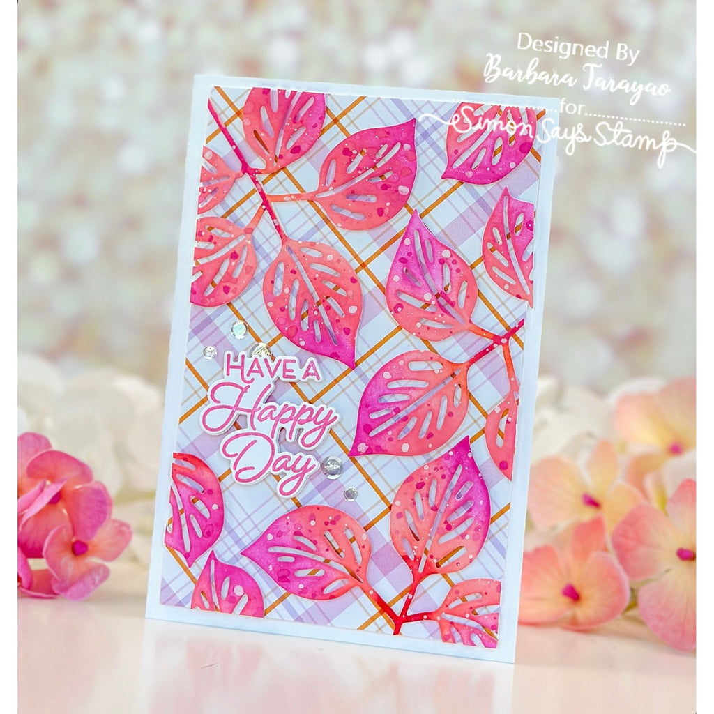 Simon Says Stamp Rose Branch Wafer Dies 1316md Friend Like You Happy Day Card | color-code:ALT01
