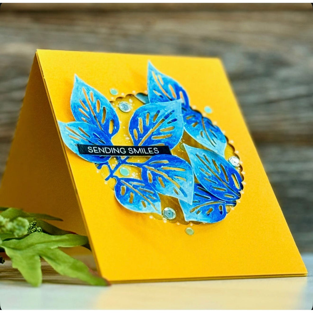 Simon Says Stamp Rose Branch Wafer Dies 1316md Friend Like You Smiles Card