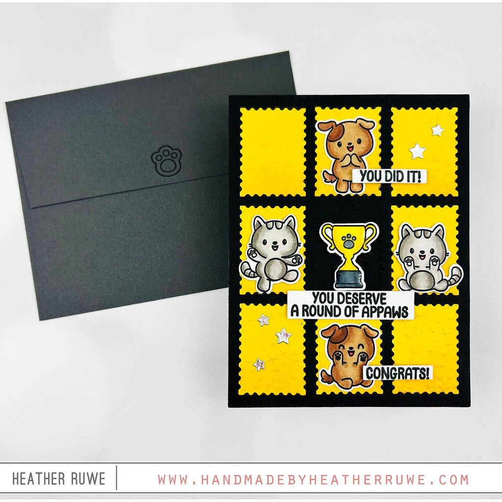 Simon Says Stamp Round of Appaws Wafer Dies 1283sdc Favorite Things Congrats Card | color-code:ALT05