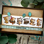 Simon Says Clear Stamps Round of Appaws 3184ssc Favorite Things Cheering for You Card
