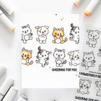 Simon Says Stamps and Dies Round of Appaws set932ra Favorite Things Cheering for You Card