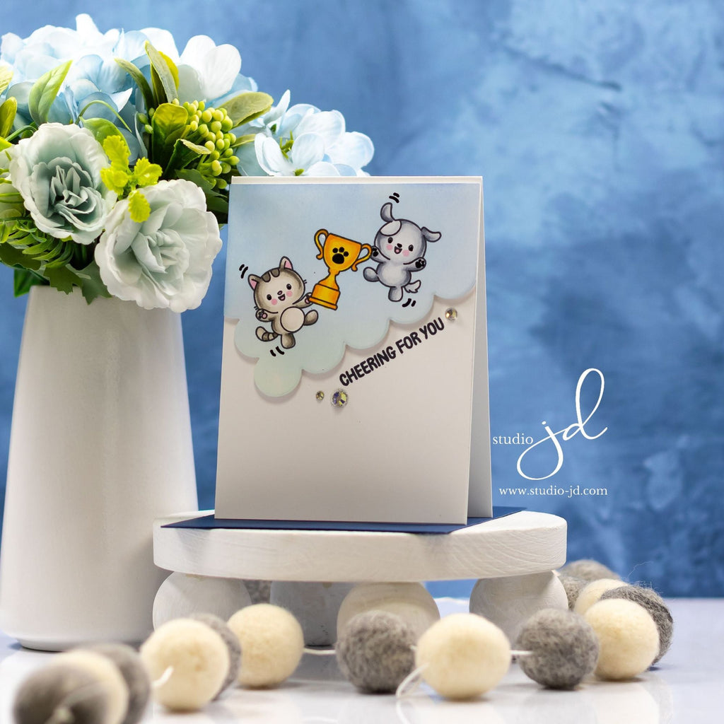Simon Says Stamps and Dies Round of Appaws set932ra Favorite Things Cheering for You Card | color-code:ALT07