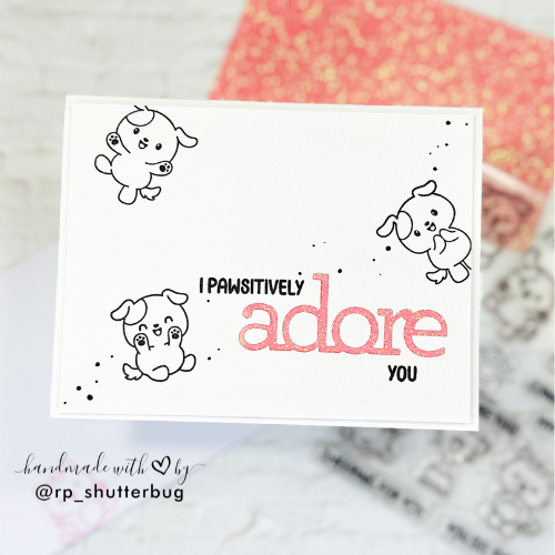 Simon Says Clear Stamps Round of Appaws 3184ssc Favorite Things Adore You Card | color-code:ALT04