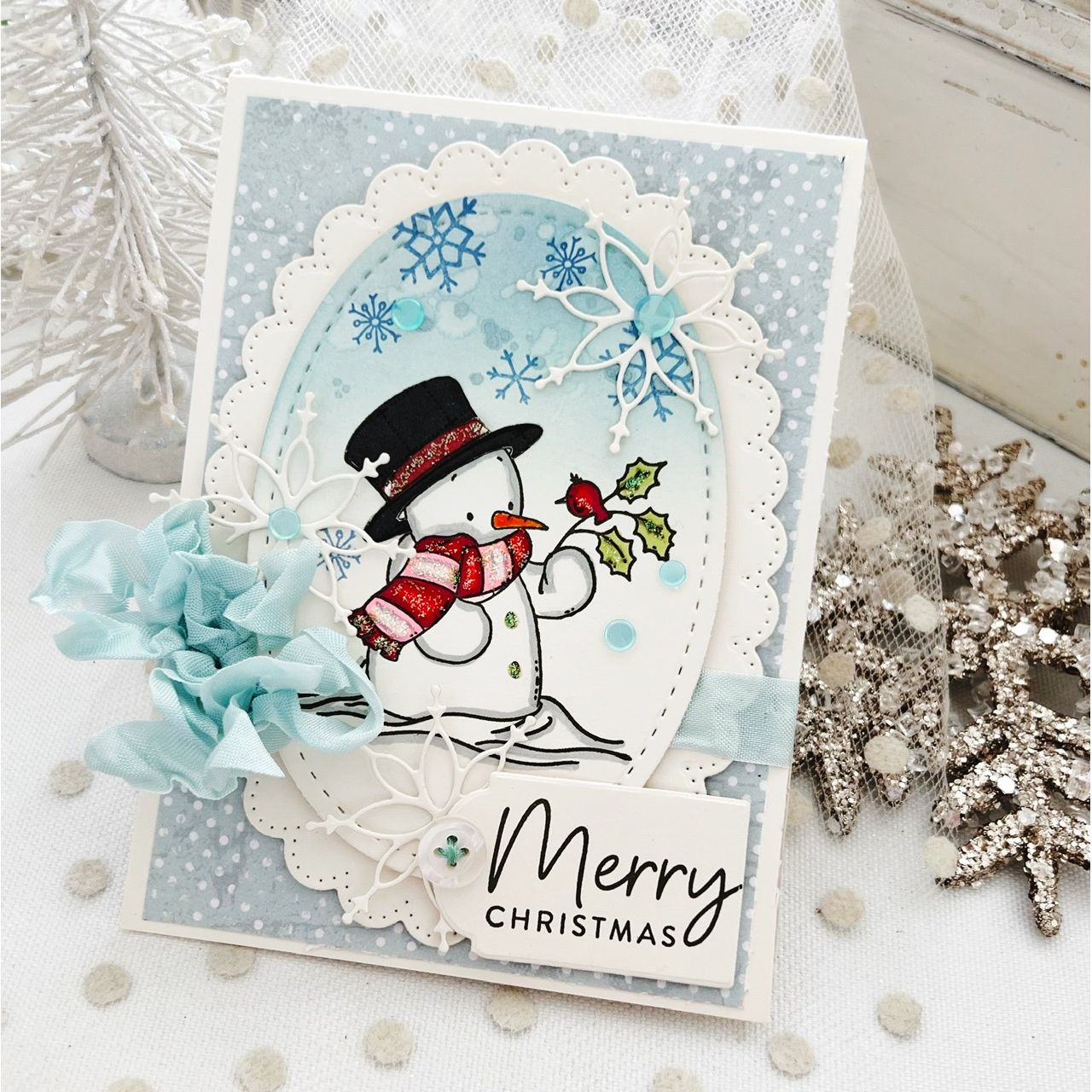 Simon Says Stamp Rounded Tags Wafer Dies 1479sd And Everything Nice Christmas Card