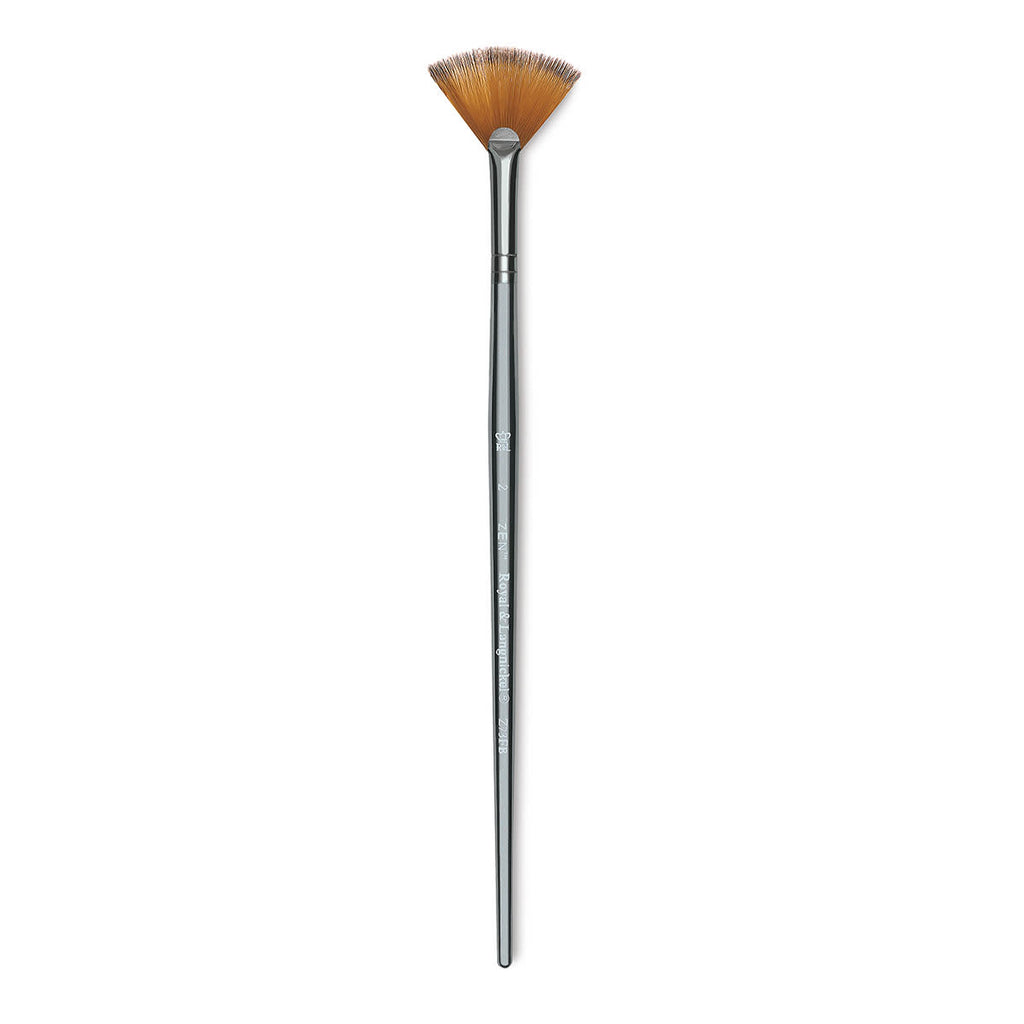 Royal Langnickel ZEN All Media Fan Blender Brush Size 2 z73fb-2
