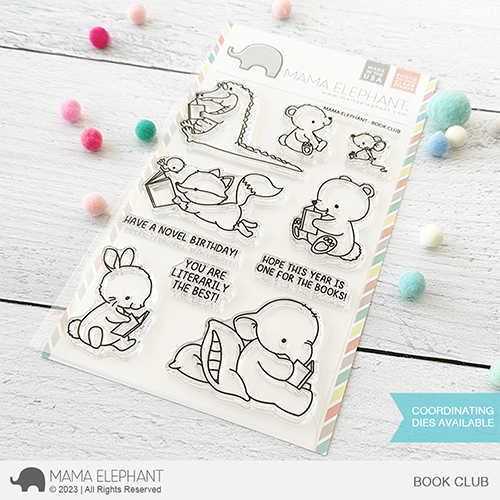 Mama Elephant Book Club Clear Stamps