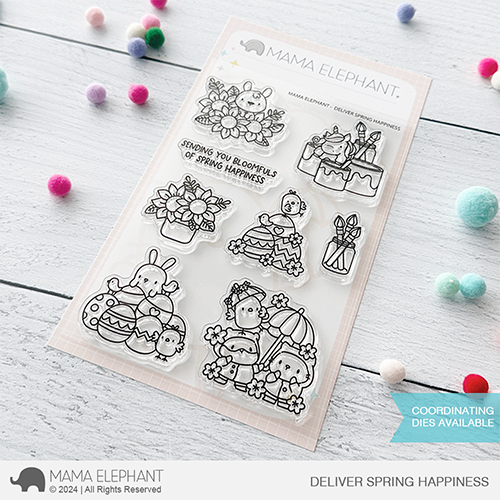 Mama Elephant Clear Stamps Deliver Spring Happiness