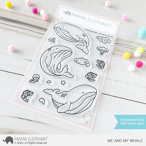 Mama Elephant Me and My Whale Clear Stamps