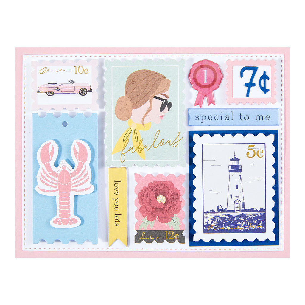Spellbinders Postage Numbers Etched Dies s1-153 special to me