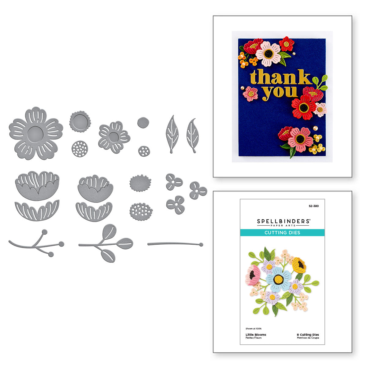 Spellbinders Little Blooms Etched Dies s2-380 – Simon Says Stamp