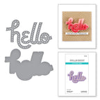 Spellbinders Stitched Hello Etched Dies s2-408