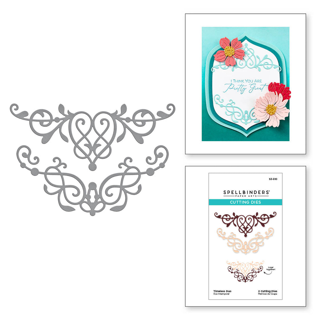 Spellbinders Timeless Duo Etched Dies s3-510 product image
