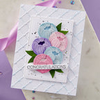 Spellbinders Gorgeous You Florals Etched Dies s3-517 congratulations