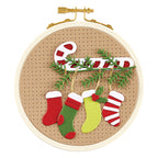 Spellbinders Faux Embroidered Stockings Etched Dies s3-519 christmas