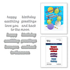 Spellbinders Space Greetings Etched Dies s3-528*