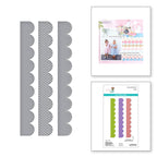 Spellbinders Stitch and Dots Scallop Borders Etched Dies Simple Stories s3-536